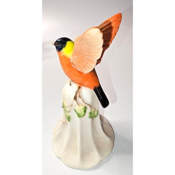 Vintage Ardalt Lenwile Bone China Bell Oriole Bird 5 inches Tall - Picture 5 of 9